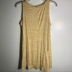 3/20 Sale! Logo Lori Goldstein Heather Yellow Tank Tunic